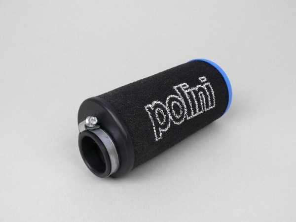 Filtro aria -POLINI Evolution- attacco=39mm - nero - utilizzato per Dell'Orto PHBG19-21, PHBL24, PHBL25