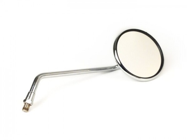 Specchietto -CUPPINI senza sostegno- Vespa 160mm, Ø=100mm, E2 (marchio di omologazione europeo E), M10x1,25mm, cromato - destra