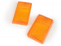 Paire cabochons clignotants -BOSATTA- Vespa PK50 S, PK80 S, PK125 S - arrière - orange