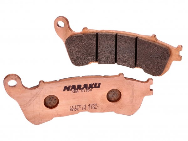 brake pads -NARAKU- sintered for Honda Forza, S-Wing FES, Suzuki Burgman, Sixteen