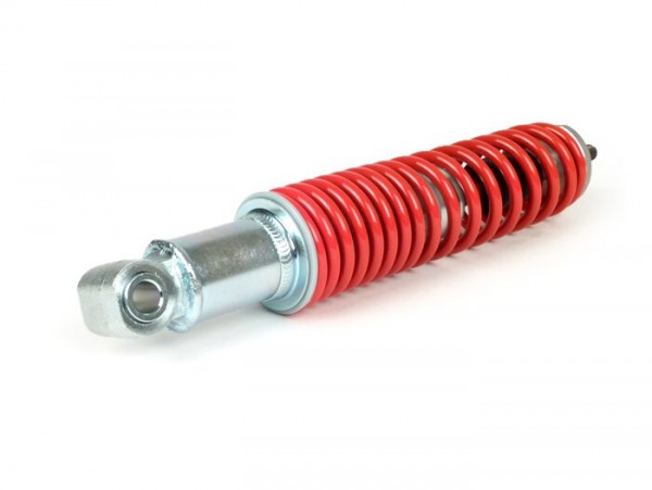 Shock absorber front -PIAGGIO, 240mm- Vespa GTS 125-300 (2014-2016) - body: silver, spring: red, bottom seating: lug
