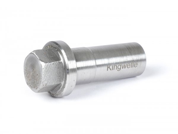 Additional tool for JL0220 - Pull-in spindle for crankshaft KINGWELLE (fine thread M12x1.00) for disassembly - Assembly tool for installation and removal of the crankshaft -JOLA Made in Germany- Vespa Largeframe Type PX