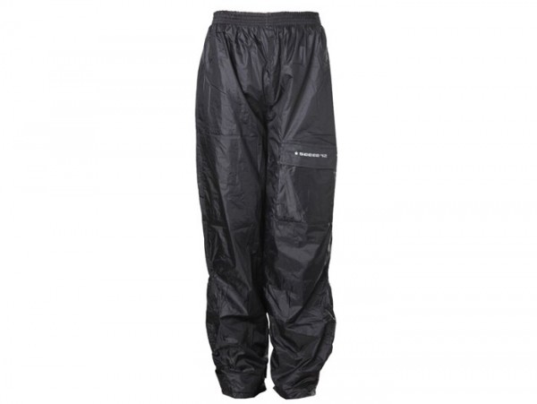 Waterproof trousers -SCEED 42- Nylon with thermo lining, black - S