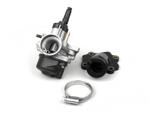Kit carburador -BGM PRO 17,5mm PHBN- Minarelli 50cm³ de 2 tiempos (cilindro horizontal, estárter automático)