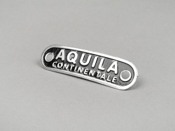 Badge seat -OEM QUALITY Aquila Continentale- Vespa, Lambretta - black