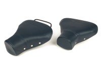 Saddle set -OEM QUALITY front and rear- large frame - with rivest on the side - blue