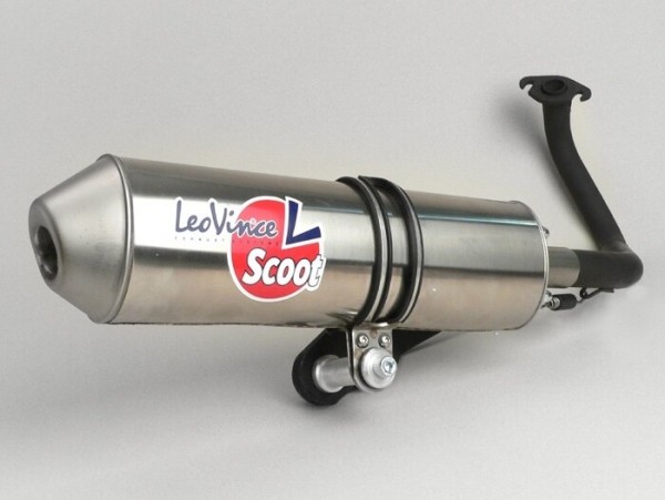 Exhaust -LEOVINCE Hand Made- GY6 (4-stroke) 50cc (139QMB)